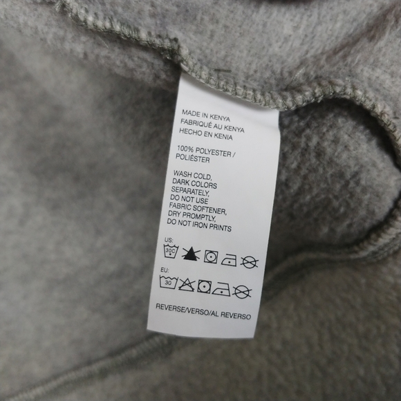 G.H. Bass Artic Terrain Fleece Mens Gray Vest Sz M - Picture 4 of 6